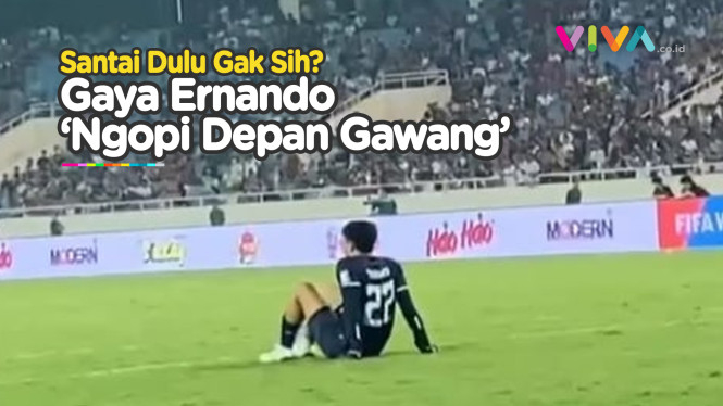 Ernando 'Ngopi Dekat Gawang', Bikin Suporter Vietnam Kecewa