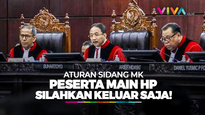 Peserta Sidang Ditegur Suhartoyo: Main HP Seret Keluar