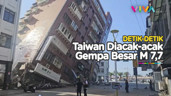 Gempa Taiwan Runtuhkan Gedung, Terbesar dalam Sejarah