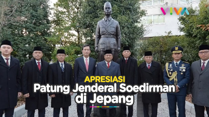 Patung Jenderal Soedirman di Jepang Bikin Prabowo Terharu