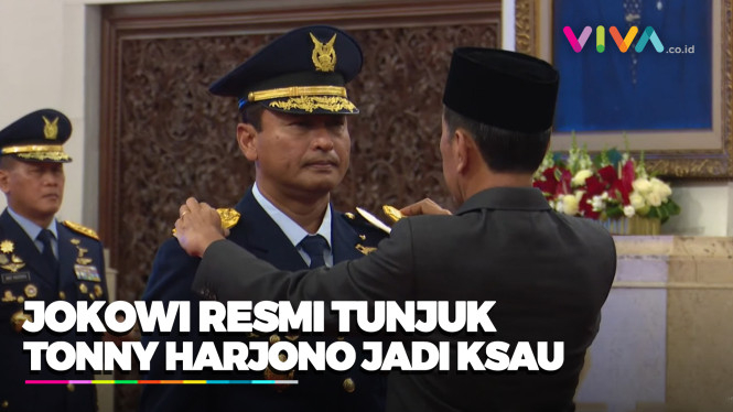 Resmi Jokowi Lantik Marsdya Tonny Harjono Jadi KSAU