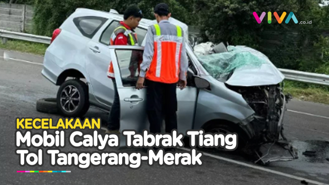 Ngantuk! Mobil Calya Tak Berbentuk, Korban Auto Sekarat