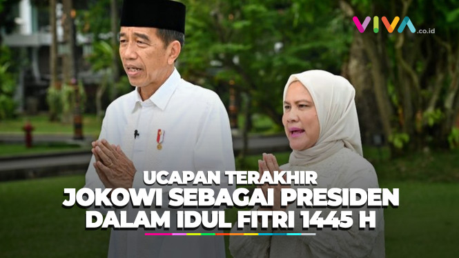 FULL Ucapan Selamat Idul Fitri dari Presiden Jokowi