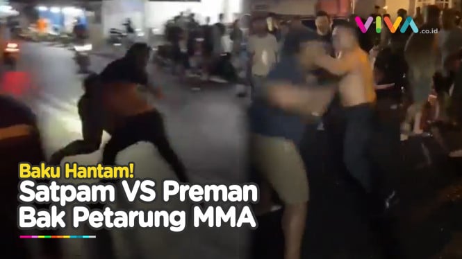 SENGIT! Duel Ala-ala Petarung MMA di Tengah Jalan