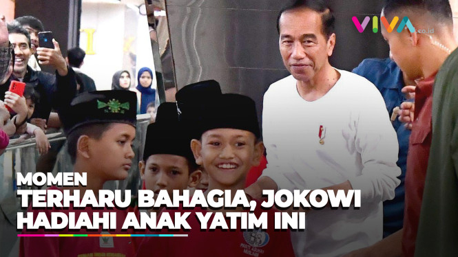 Torehkan Senyuman, Momen Jokowi Ajak Anak Yatim Baju Lebaran