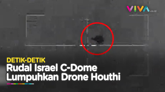 Serangan Perdana Israel Pakai Rudal C-Dome ke Drone Houthi