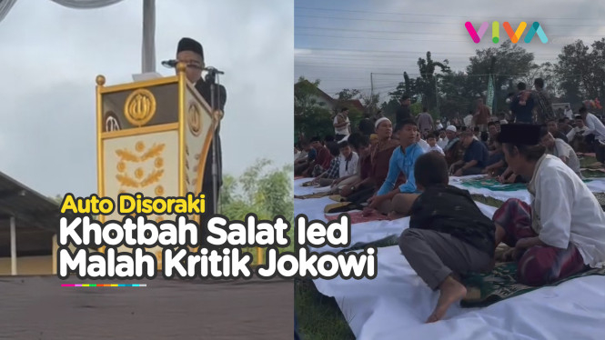 'Telanjangi' Jokowi Lewat Ceramah Idul Fitri, Jemaah Walkout