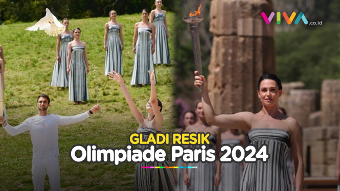 Gladi Resik Penyalaan Obor Olimpiade Paris 2024