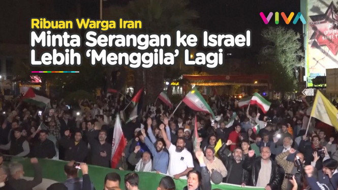 Ribuan Warga Iran Minta Serangan ke Israel Lebih Keras Lagi
