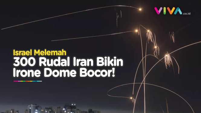 300 Rudal Iran Bikin Iron Dome Bocor!