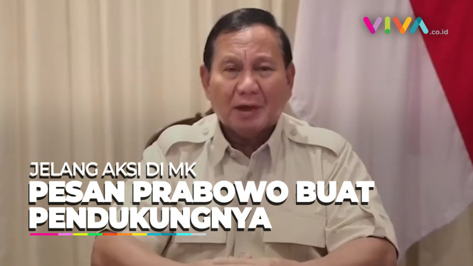 Pesan Prabowo untuk Para Pendukung yang akan Gelar Aksi
