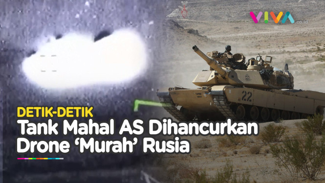 Tank Mahal AS Satu Per Satu Dilumat Drone Rusia di Ukraina
