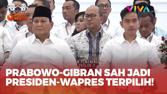 Ekspresi Prabowo-Gibran Disahkan Pimpin RI 2024-2029