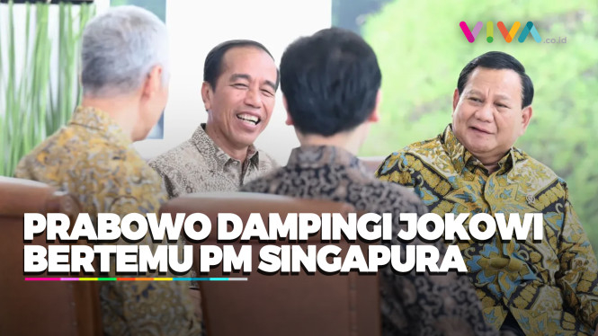 Jokowi-Prabowo Ngobrol Bareng PM Singapura di Istana Bogor