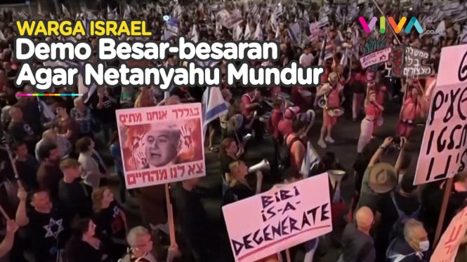 Ribuan Warga Israel Demo Minta Netanyahu Mengundurkan diri