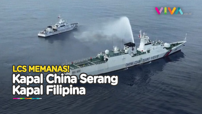 China Tembak Kapal Filipina, Terlibat Adu Meriam LCS?