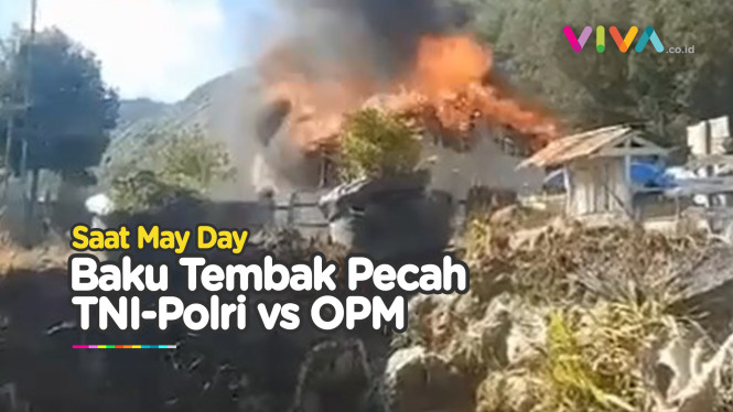 POV TNI Gabungan Perang vs OPM, Sekolah Dibakar