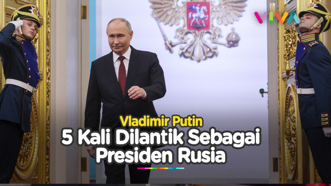 Gagahnya Vladimir Putin Saat Dilantik Menjadi Presiden Rusia