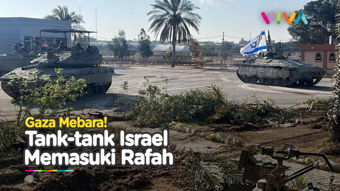 Penampakan Tank-Tank Israel Kuasai Perbatasan Gaza dan Mesir