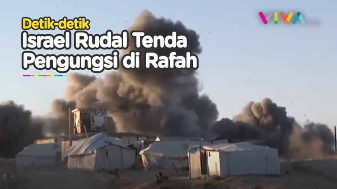 SEDIH! Tenda Pengungsi Rafah Jadi Target Tank Israel