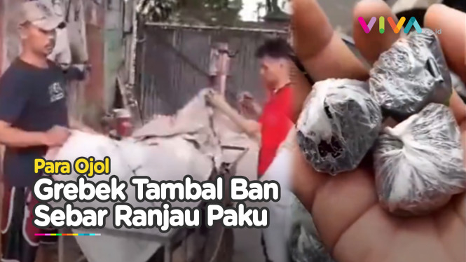 Lapak Tambal Ban Penyebar Ranjau Paku yang Digeruduk Ojol