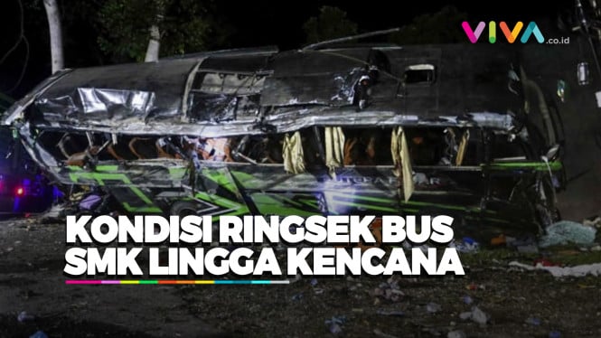 Ini Wujud Bus Pasca Kecelakaan Maut Subang