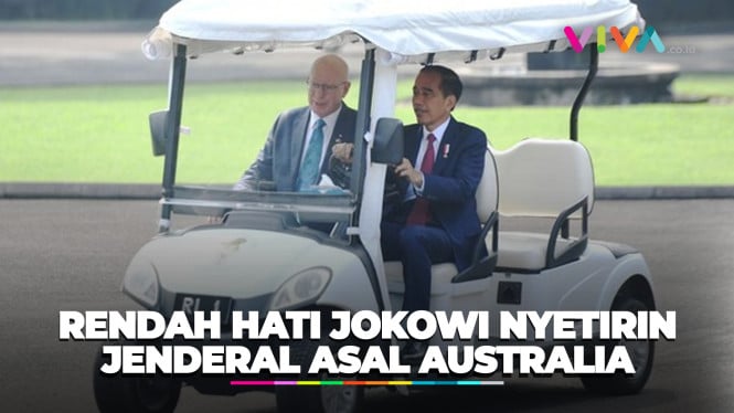 Jokowi Nyetirin Gubernur Jenderal Australia di Istana Bogor