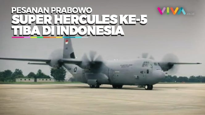 Super Hercules Kelima Pesanan Prabowo Tiba di Indonesia