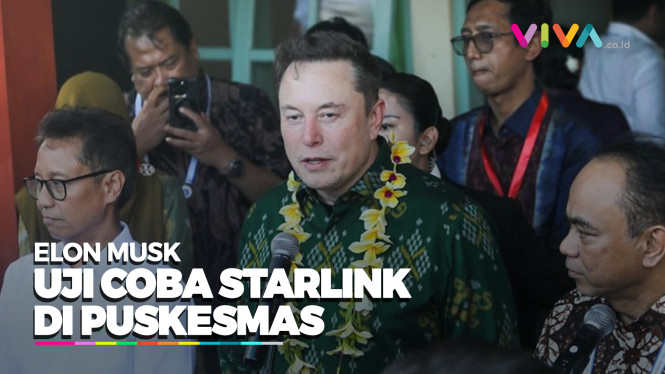 Resmikan Starlink di Puskesmas, Elon Musk Bicara Investasi
