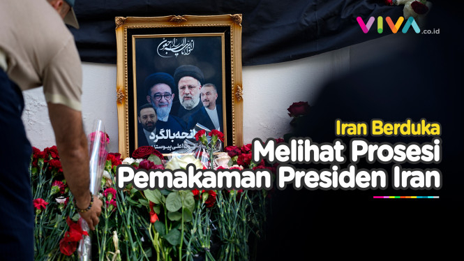 VIDEO Prosesi Pemakaman Presiden Iran Digelar Hari Ini