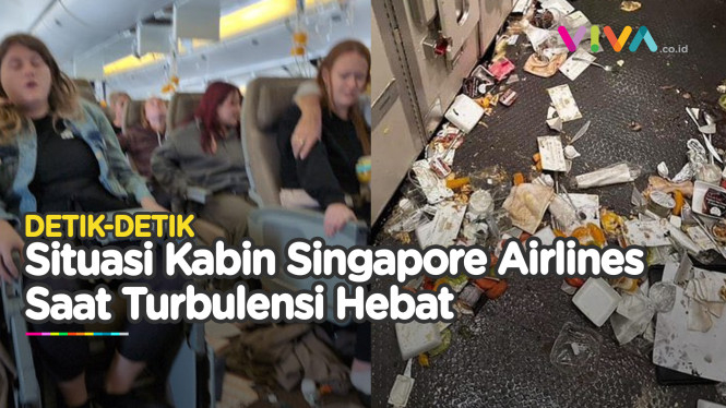 Teriakan Penumpang Singapore Airlines Saat Turbulensi