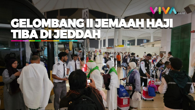 Kloter Perdana Gelombang Kedua Jamaah Haji RI Tiba di Jeddah