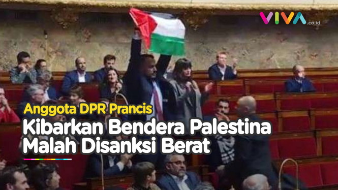 Kibarkan Bendera Palestina, Anggota DPR Prancis Kena Sanksi