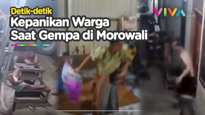 Kompilasi Kepanikan Warga Morowali Diguncang Gempa Dahsyat