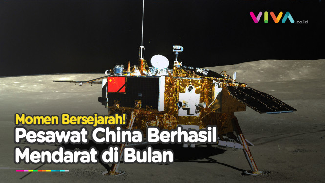 Pesawat Ruang Angkasa China Mendarat di Sisi Bulan