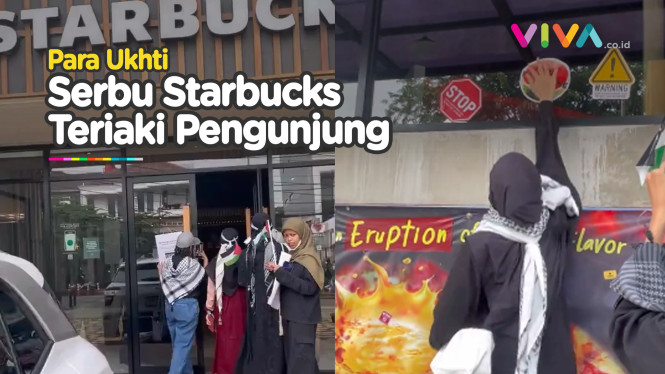 Gerombolan Ukhti Terobos Masuk Starbucks, Marahi Pengunjung