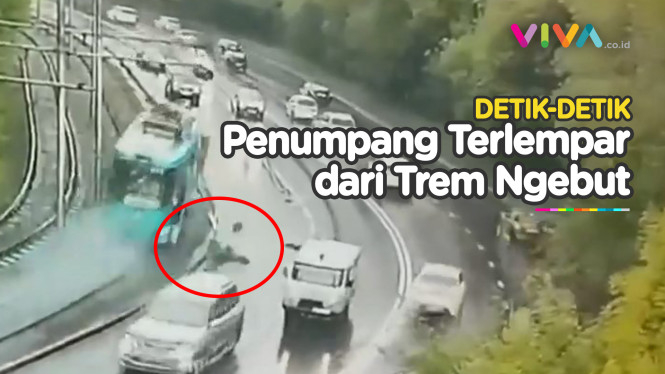 Sebelum Kecelakaan Maut, Penumpang Terlempar dari Trem