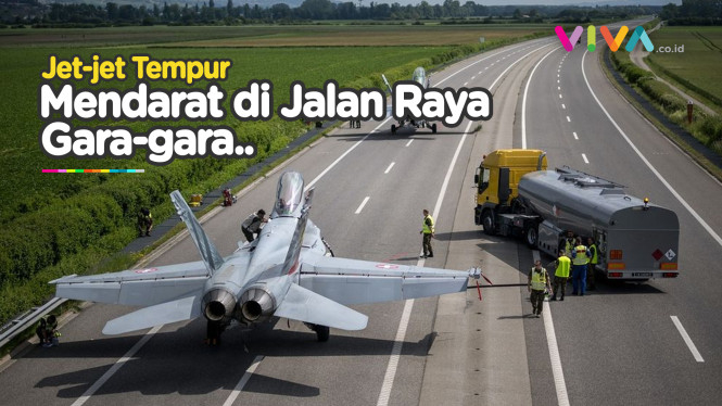 Misi Besar, Jet-jet Tempur Ini Mengaspal di Jalan Raya