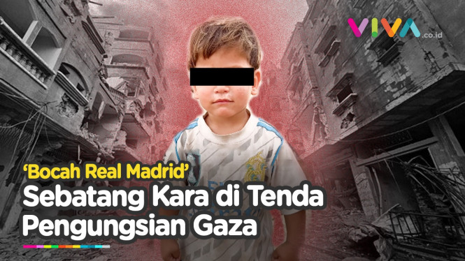 Patah Hati! Video Anak Kecil Tinggal Sendirian Di Tenda Gaza