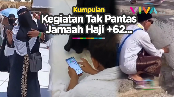 Miris! Kelakuan Jemaah Haji dari Indonesia Berjoget TikTok