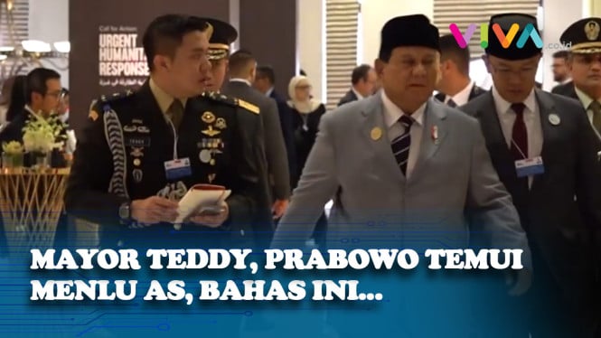 Didampingi Mayor Teddy! Prabowo Temui Menlu AS, Bahas Ini...