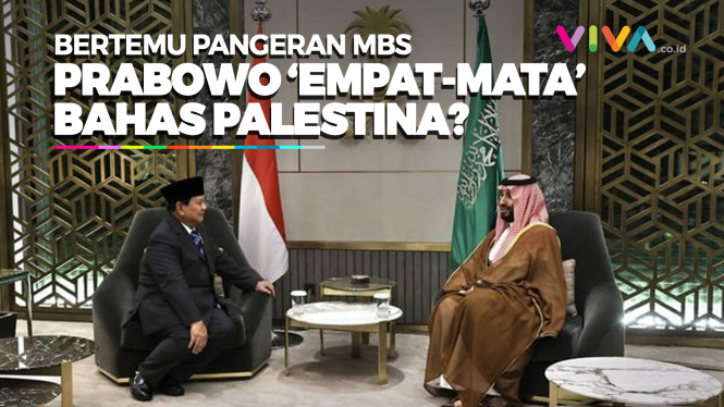 Momen Keakraban Prabowo dengan  Pangeran MBS Saat Bertemu