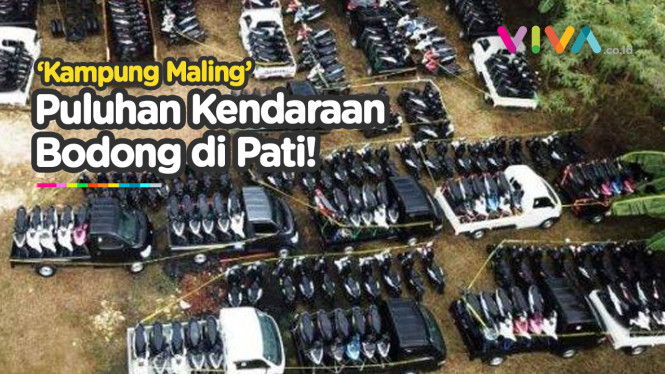 Razia Besar di 'Kampung Maling', Amankan Puluhan Kendaraan