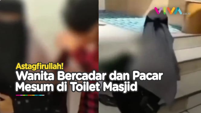 Wanita Bercadar dan Pria Terciduk Mesum di Toilet Masjid
