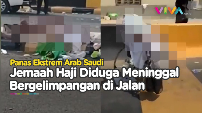 Diduga Jasad Jemaah Haji di Pinggir Jalan Saat Panas Ekstrem