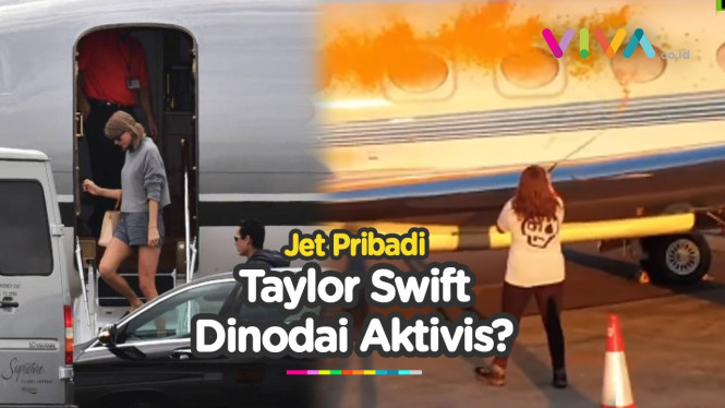 Diduga Jet Pribadi Taylor Swift Target Vandalisme