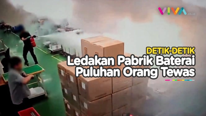 VIDEO Ledakan Tumpukan Baterai Renggut Puluhan Nyawa