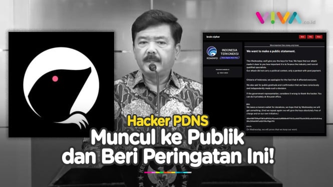 Muncul ke Publik, Hacker PDNS Minta Maaf ke Masyarakat RI