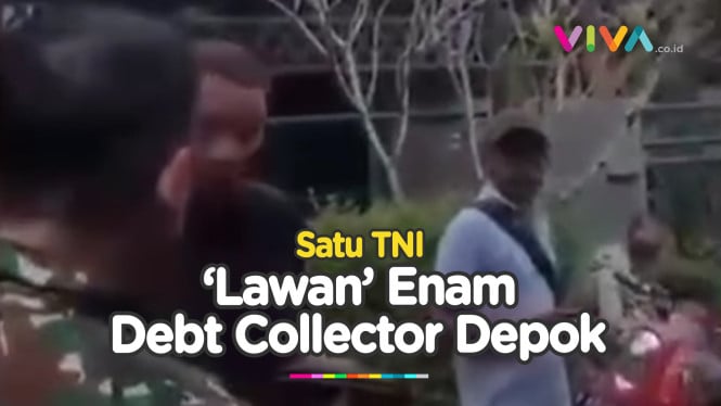 Tegang! 1 TNI Vs 6 Debt Collector Cekcok Nyaris Adu...