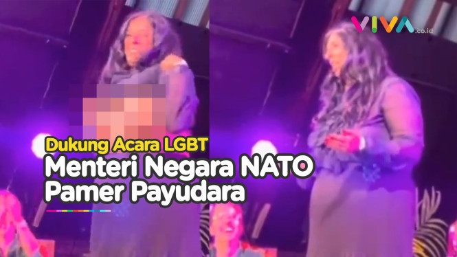 DETIK-DETIK Menteri Negara NATO Pamer Payudara di Acara LGBT